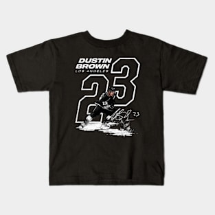 dustin brown outline Kids T-Shirt